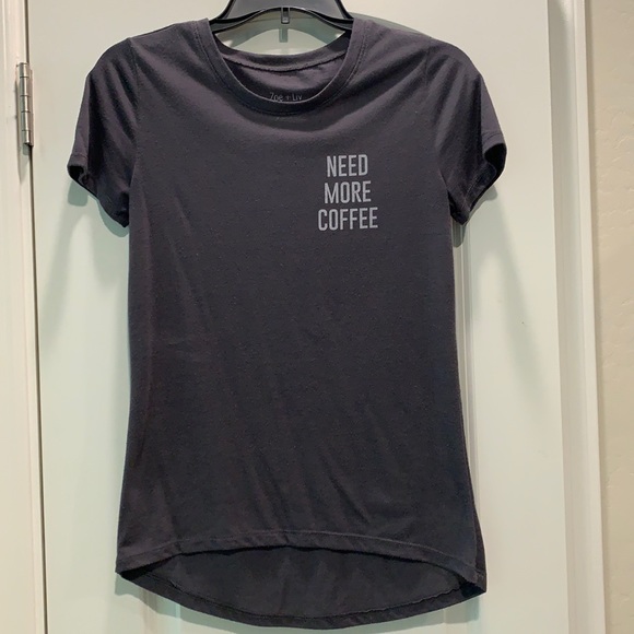 Zoe & Liv Tops - NEED MORE COFFEE SIZE S T-SHIRT BY ZOE & LIV